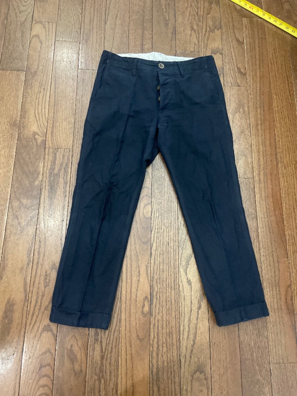 Visvim navy chino pants